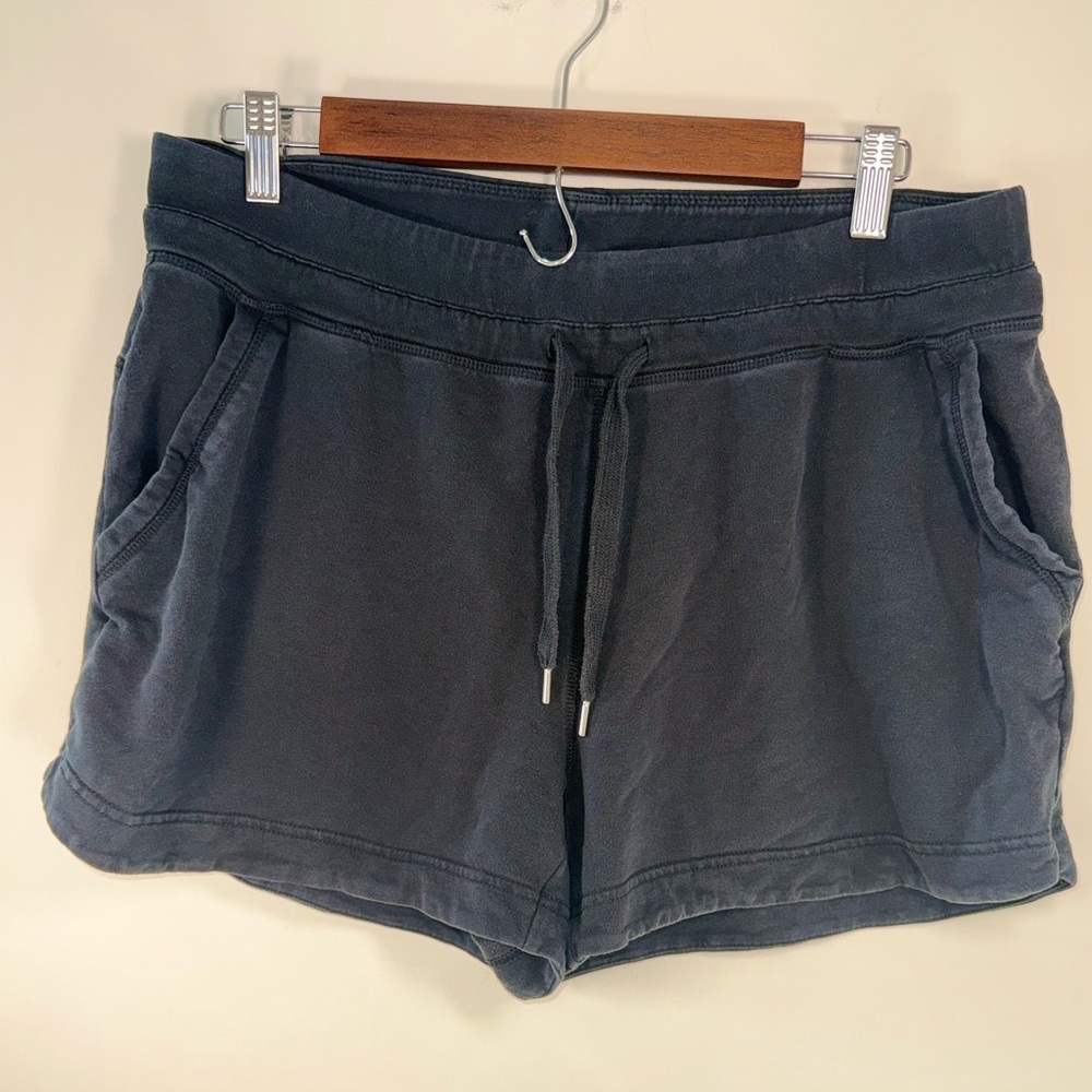 GreenTea Women's Charcol Grey Drawstring Soft Athletic Casual Shorts Size XL